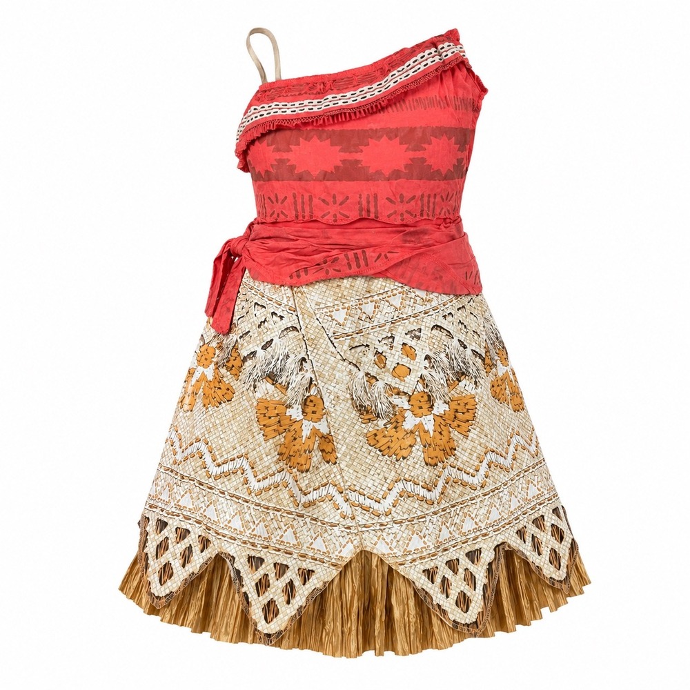Disney Moana Classic Costume Dress Girls S 6/6X Disguise 99475L Halloween